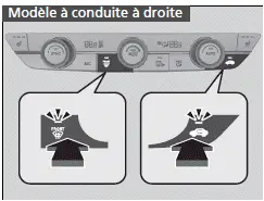 Honda Civic. Système de commande de la climatisation