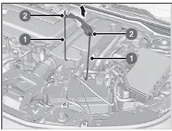 Honda Civic. Batterie 12 V